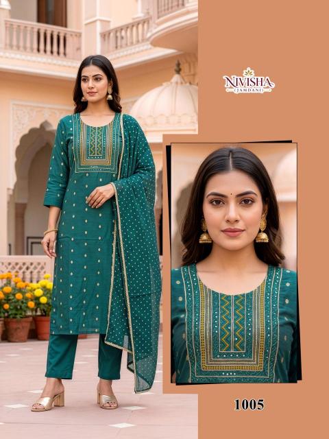 Desi kudi nivisha 3pcs kurtis wholesale